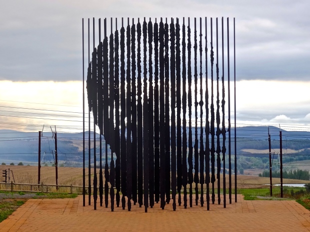 This monument indicates the site at which Mandela was captured.